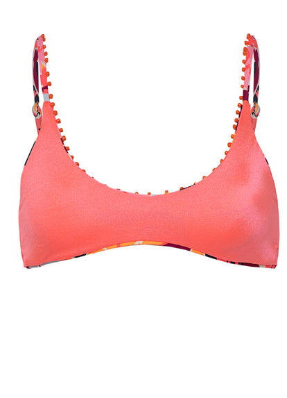 Thumbnail - Maaji Coral Leafy Liberties Classic Bralette Bikini Top - 9