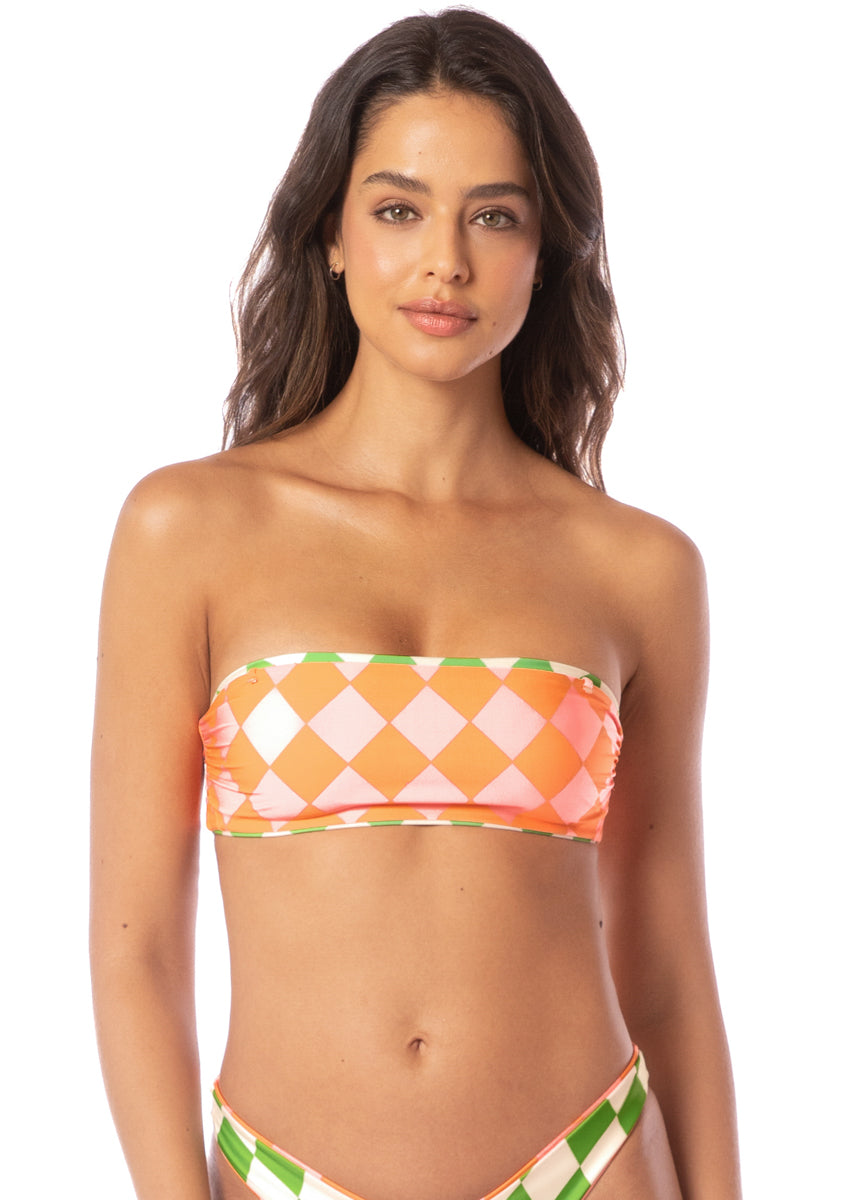 Maaji Diamond Sour Bryn Strapless Bandeau Bikini Top