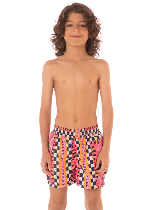 Main image -  Maaji Racing Palms Little Sailor Boys Trunks