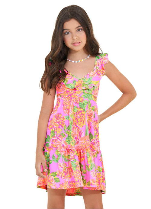 Hover image -  Maaji Cotton Rose Shoo Girls Short Dress