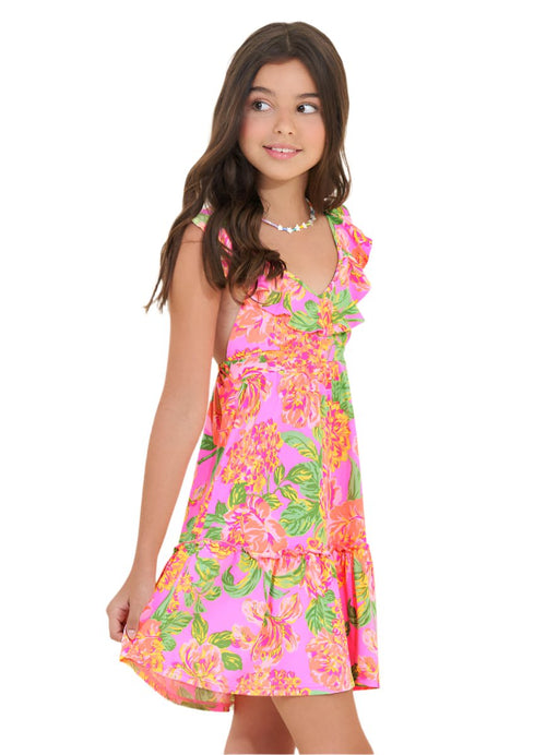 Main image -  Maaji Cotton Rose Shoo Girls Short Dress