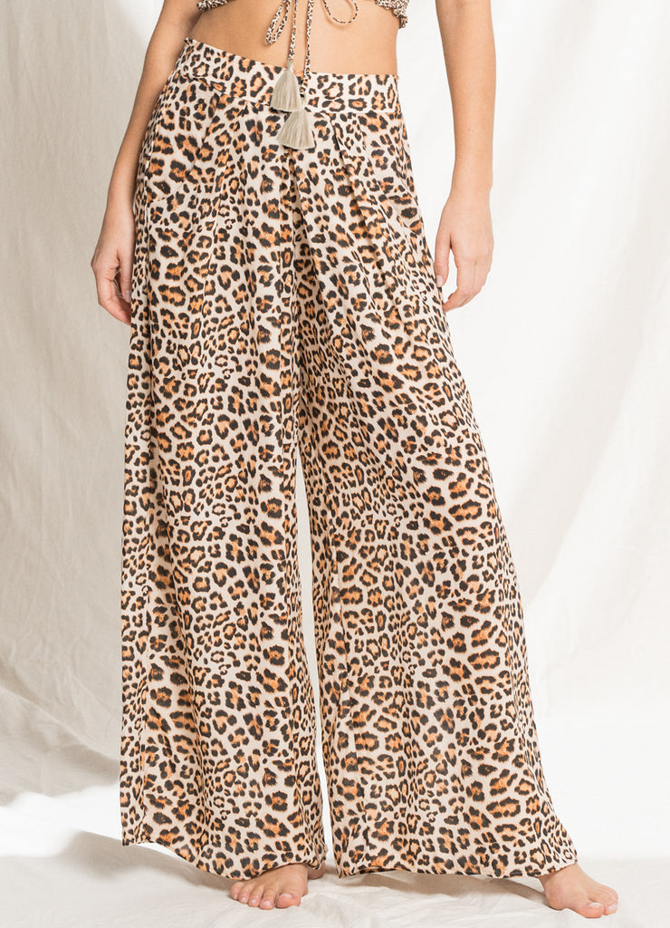 CAbi Jungle Trouser Leopard Print Pant Style 3393 Size 10