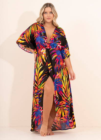 Thumbnail - Maaji Midnight Tropics Camden Long Dress - 4