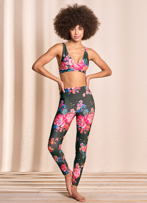 Patterned Mermaid Multi Colored Workout Yoga Leggings - Buy Print