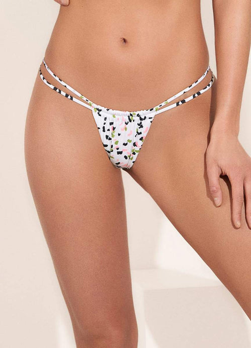 Hover image -  Maaji Opal Selva Split Strap Bikini Bottom-Maaji-_tab_sizechartswim,BIKINI BOTTOM,CARDAMOM SPRITZER,CHEEKY CUT,LG,Low Coverage,MD,REVERSIBLE,SM,SPLIT STRAP,SPLIT STRAP CHEEKY CUT,SPRING 2022,SWIMWEAR,White,WOMENS,WOMENS BOTTOM SWIMWEAR ONE PIECE 92% POLYAMIDE 8% SPANDEX KNIT