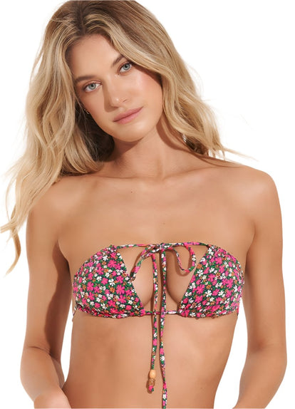  Maaji Blossom No Words Sliding Triangle Bikini Top