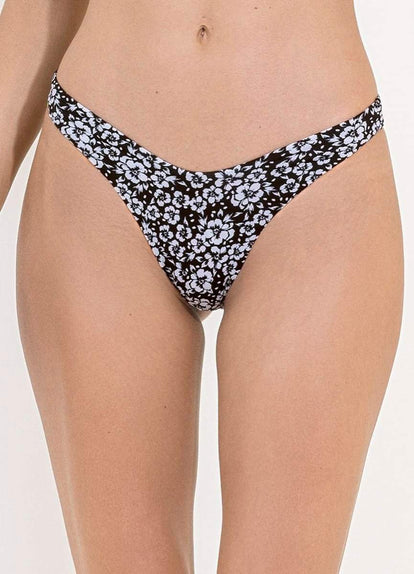  Maaji Black Pansy Splendour High Leg Bikini Bottom-Maaji-_tab_sizechartswim,BIKINI BOTTOM,Black,CHASING RAINBOWS,CHEEKY CUT,DOUBLE V,DOUBLE V CHEEKY CUT,LG,Low Coverage,LUCKY ME,MD,REVERSIBLE,SM,SUMMER 2022,SWIMWEAR,WOMENS,WOMENS SWIMWEAR BOTTOM 82% RECYCLED POLYAMIDE 18% SPANDEX KNIT