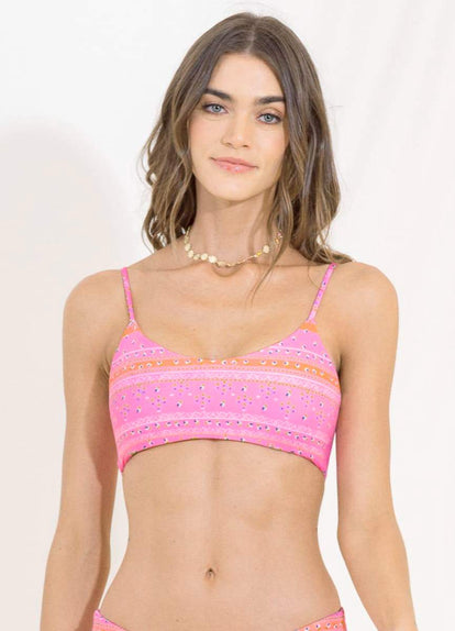 Thumbnail - Maaji Ornate Borders Ceci Sporty Bralette Bikini Top-Maaji-4 WAY WEAR,_tab_sizechartswim,BIKINI TOP,BRALETTE,LG,LUCKY ME,MD,Pink,ROLL THE DICE,SM,SPORTY,SPORTY BRALETTE,SUMMER 2022,SWIMWEAR,WOMENS,WOMENS SWIMWEAR TOP 88% RECYCLED POLYAMIDE 12% SPANDEX KNIT,XL,XS,XXL,XXXL - 7