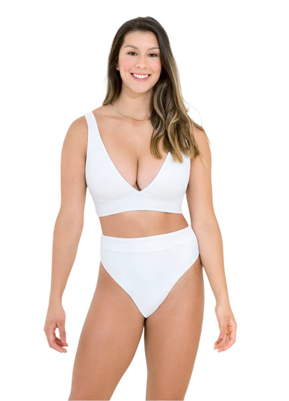  Maaji Simply White Allure D Cup Triangle Bikini Top