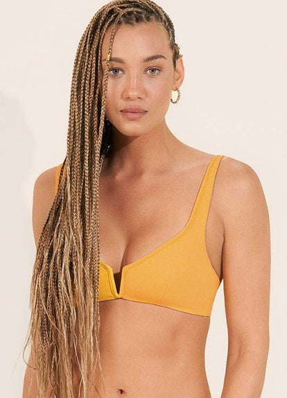 Thumbnail - Maaji Sunflower Victory V Wire Bralette Bikini Top - 7