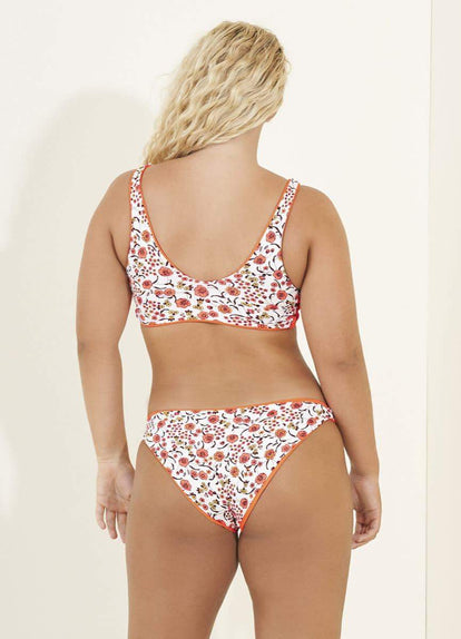 Thumbnail - Maaji Orange Poppy Flirt Thin Side Bikini Bottom - 6