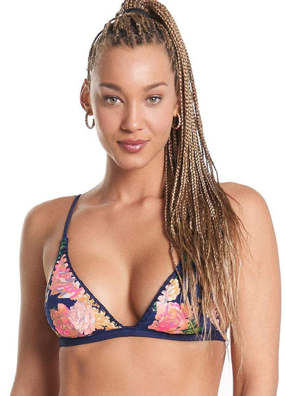  Maaji Indigo Blue Ivy Fixed Triangle Bikini Top