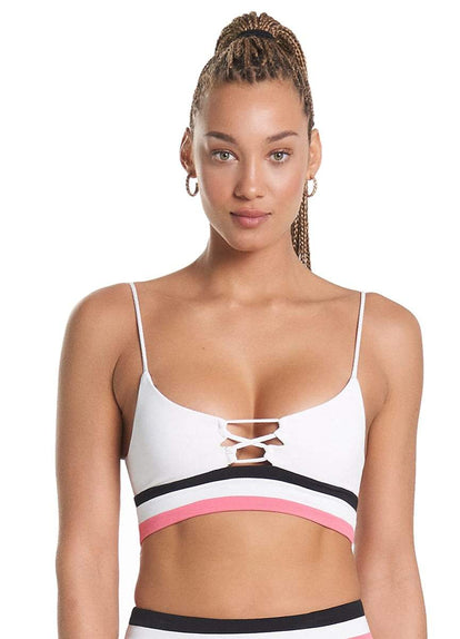 Thumbnail - Maaji White Orchid Rubi Sporty Bralette Bikini Top-Maaji-4 WAY WEAR,_tab_sizechartswim,BIKINI TOP,BRALETTE,CARDAMOM SPRITZER,LG,MD,SM,SPORTY,SPORTY BRALETTE,SPRING 2022,SWIMWEAR,White,WOMENS,WOMENS TOP SWIMWEAR ONE PIECE 93% POLYAMIDE 7% SPANDEX KNIT,XL - 7