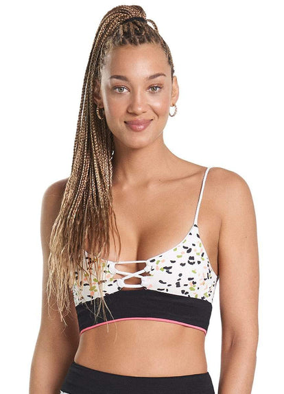 Thumbnail - Maaji White Orchid Rubi Sporty Bralette Bikini Top - 8