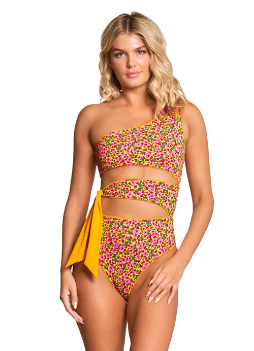 Maaji Crayonflower Key Strapless Bandeau Bikini Top