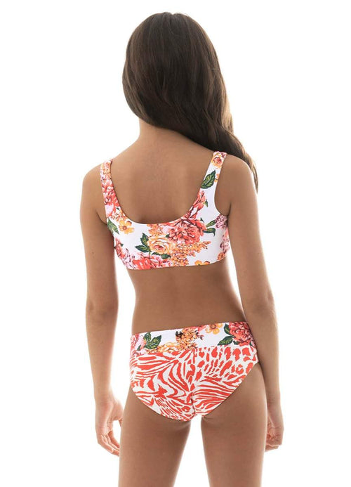 Hover image -  Maaji Begonia Jungle Lava Girls Bikini Set-Maaji-02,04,06,08,10,12,14,16,_tab_sizechartgirls,BIKINI SET,GIRLS,GIRLS BIKINI SET,GIRLS SWIMWEAR,GIRLS SWIMWEAR TWO PIECE 92% POLYAMIDE 8% SPANDEX KNIT,KIDS,MatchOutfit,Red,REVERSIBLE,SPRING 2022,TROPI-COOL POOL