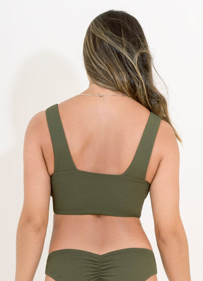 Thumbnail - Maaji Pine Green Passion D Cup Bralette Bikini Top - 5