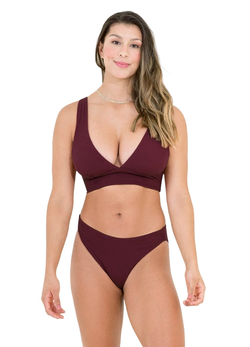 Maaji Pinot Red Patricia D Cup Triangle Bikini Top