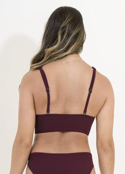 Thumbnail - Maaji Pinot Red Patricia D Cup Triangle Bikini Top - 5