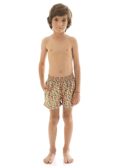 Thumbnail - Maaji Cheery Blossom Little Sailor Boys Trunks-Maaji-12-14,16-18,2-3,4-6,8-10,_tab_sizechartboys,BOYS,BOYS TRUNKS,BOYS TRUNKS 100% POLYESTER WOVEN,KIDS,MatchOutfit,SPRING 2022,TROPI-COOL POOL,TRUNKS,Yellow - 3